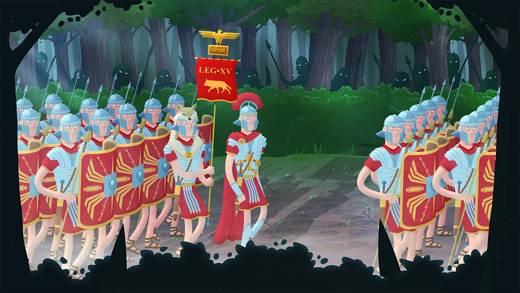 Romans Teutoburg Forest Animation