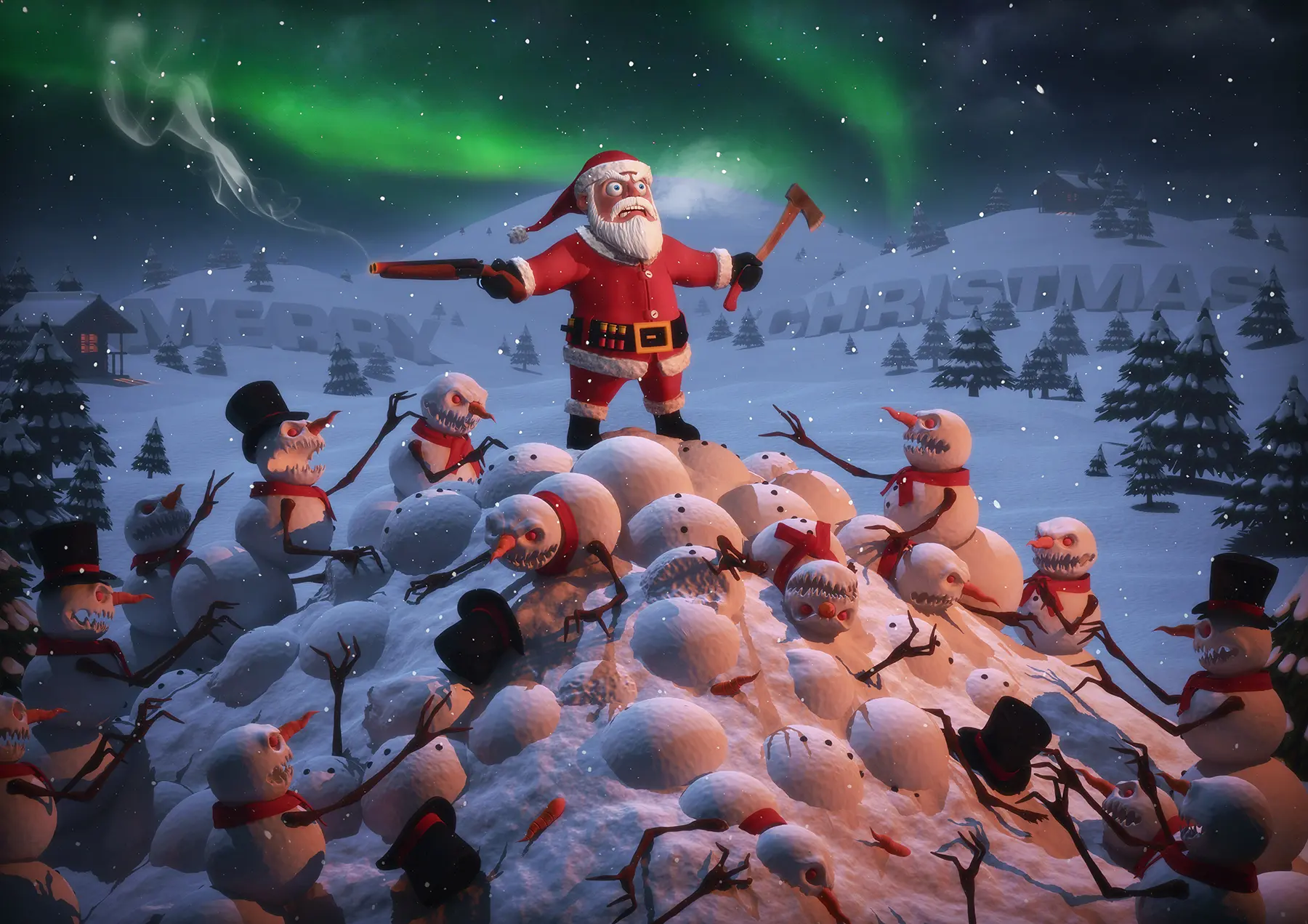 Santa 3D Illustration