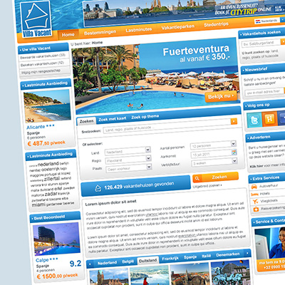 Villa Vacant Website